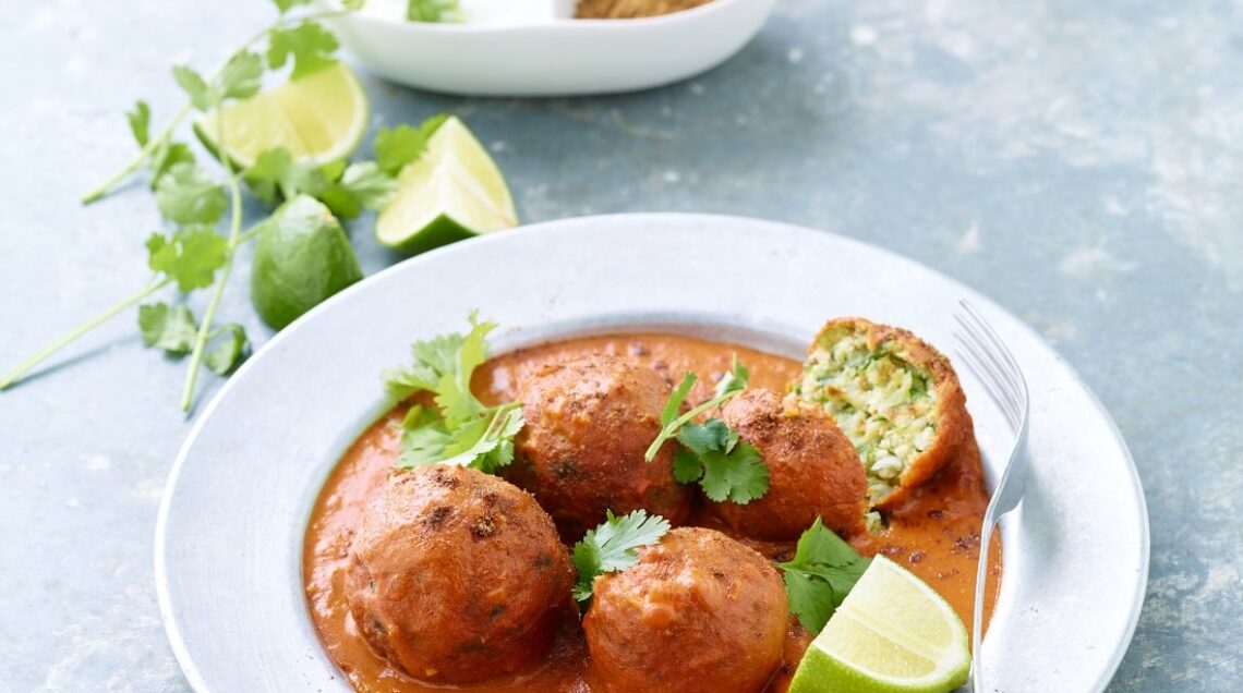 kofta polpette di-zucchine al curry con lime e curcuma