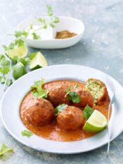 kofta polpette di-zucchine al curry con lime e curcuma