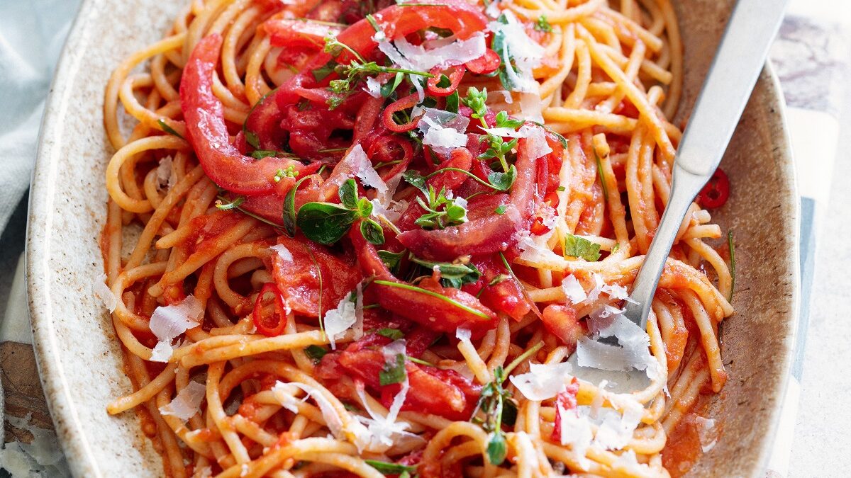 Spaghetto risottato al San Marzano