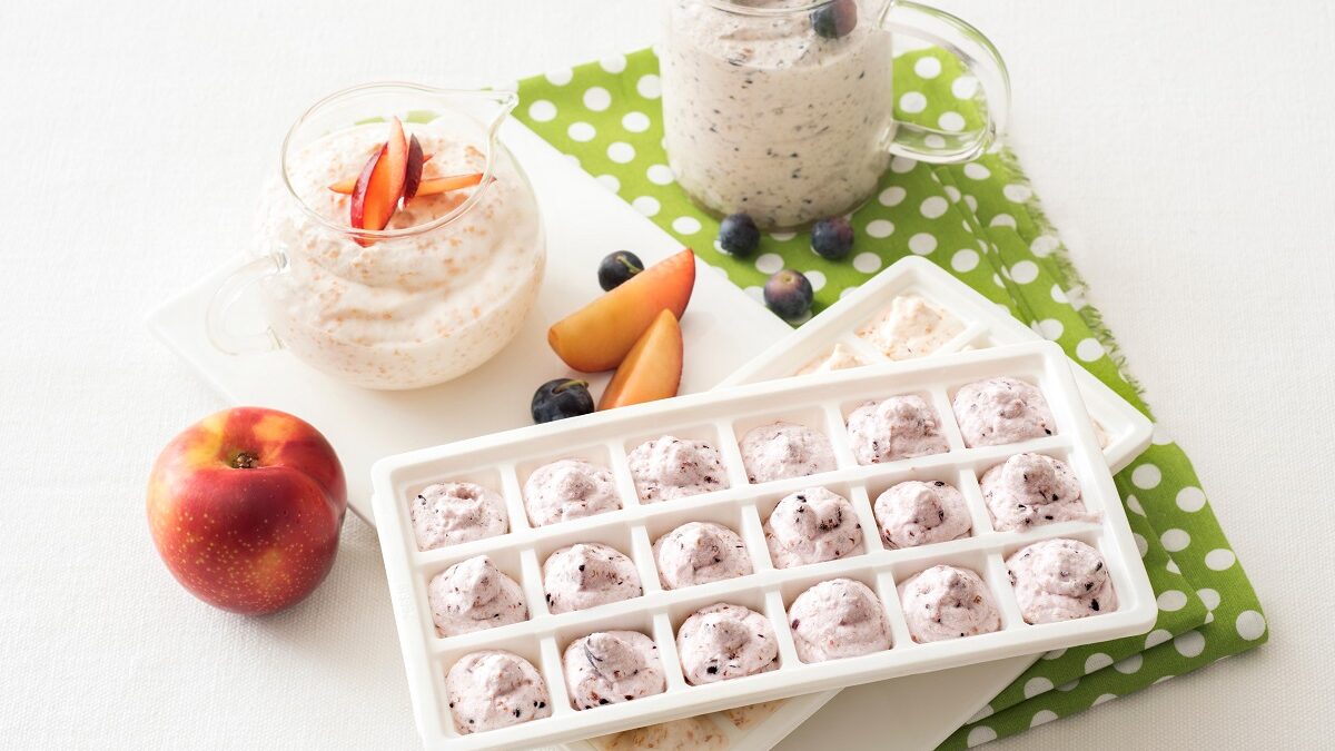 Mousse di frutta gelate