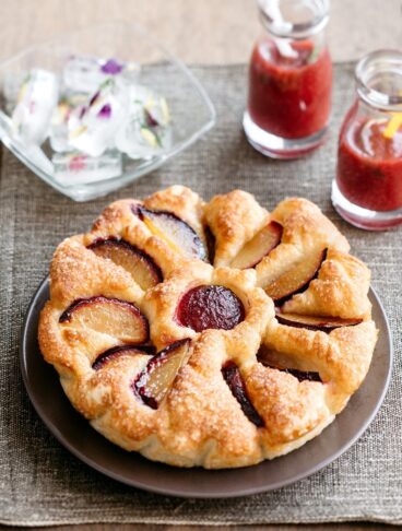 Focaccia dolce alle prugne