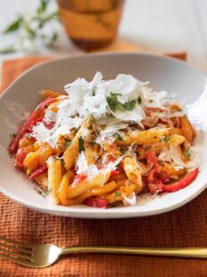 Pasta alla trapanese al doppio peperone