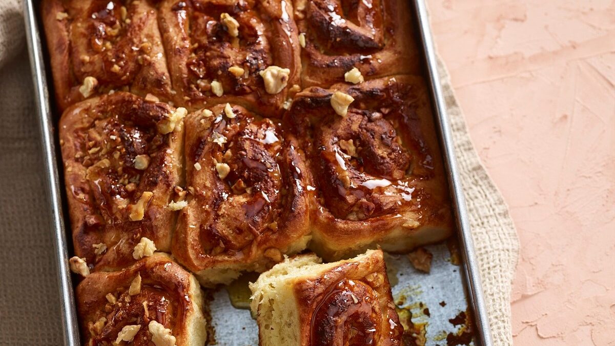 Brioche al miele e noci