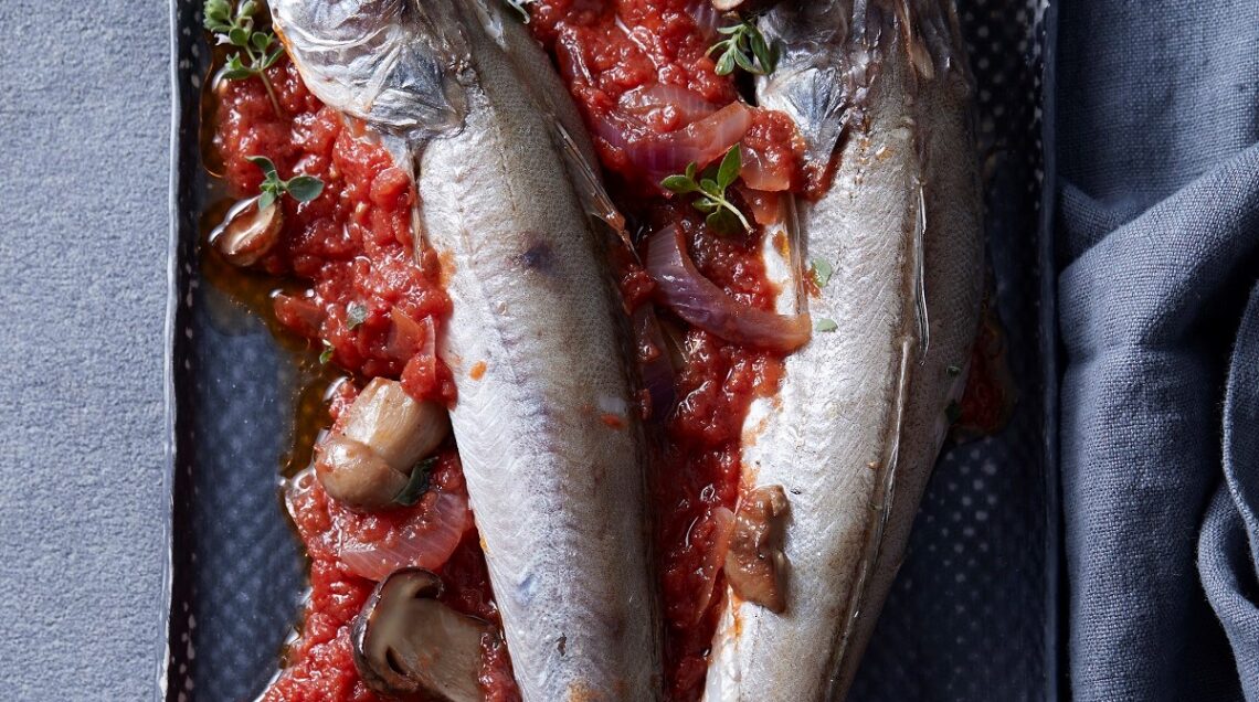 Naselli in umido con porcini