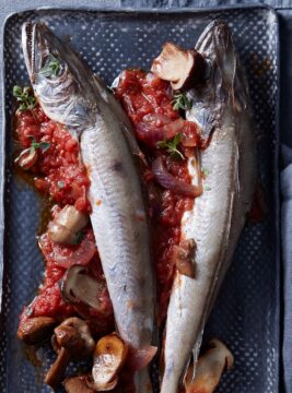 Naselli in umido con porcini