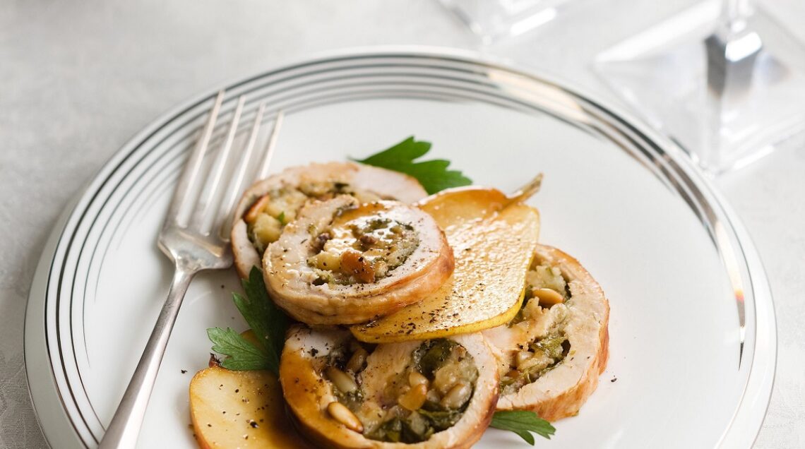 tacchino farcito alla frutta