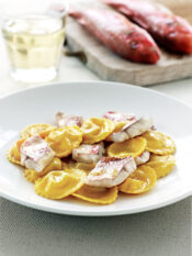 Tortelli ripieni di brodetto con filetti di triglia