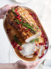 Arrosto di maiale alla melagrana