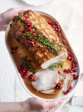 Arrosto di maiale alla melagrana