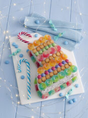 Calza di pandoro con crema al cioccolato