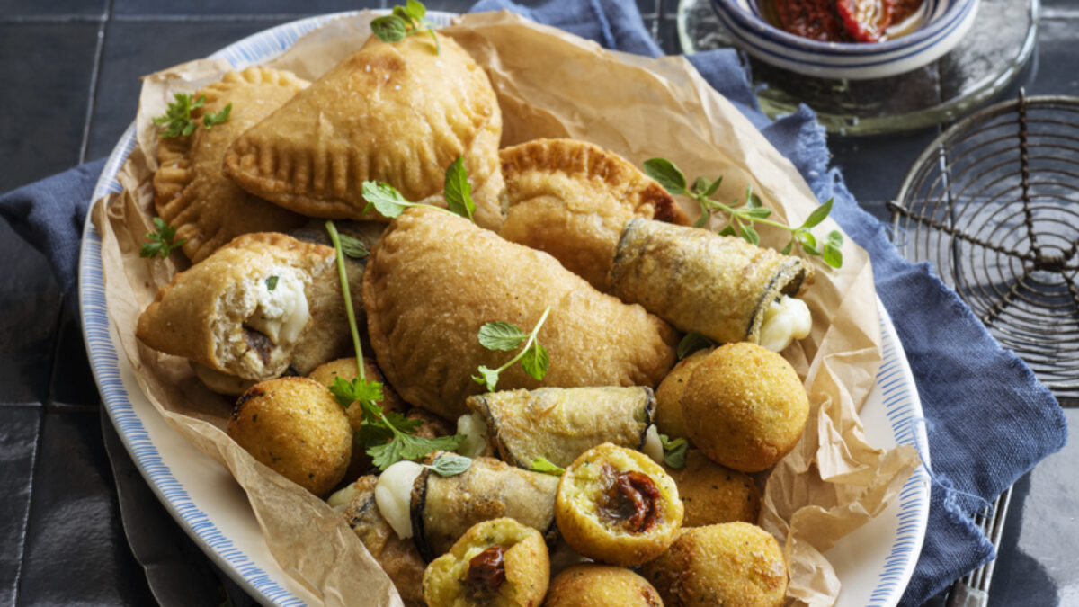Fritto misto con acciughe