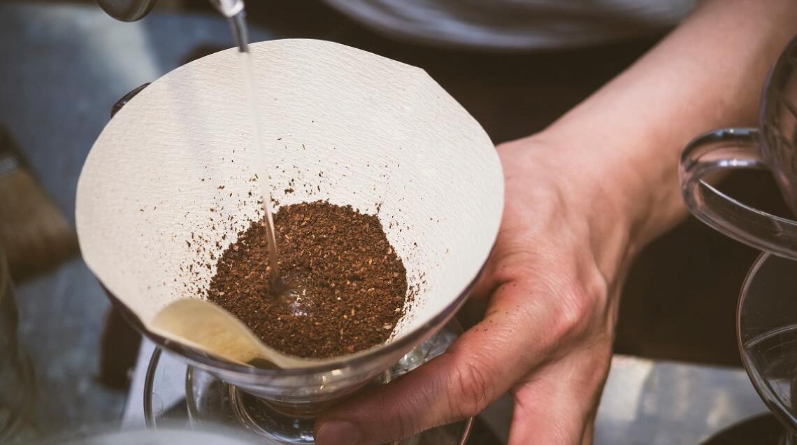 Filtro Per Caffè In Tessuto Di Flanella Lavabile – Fatto A Mano Con Manico In Legno (Taglia S)