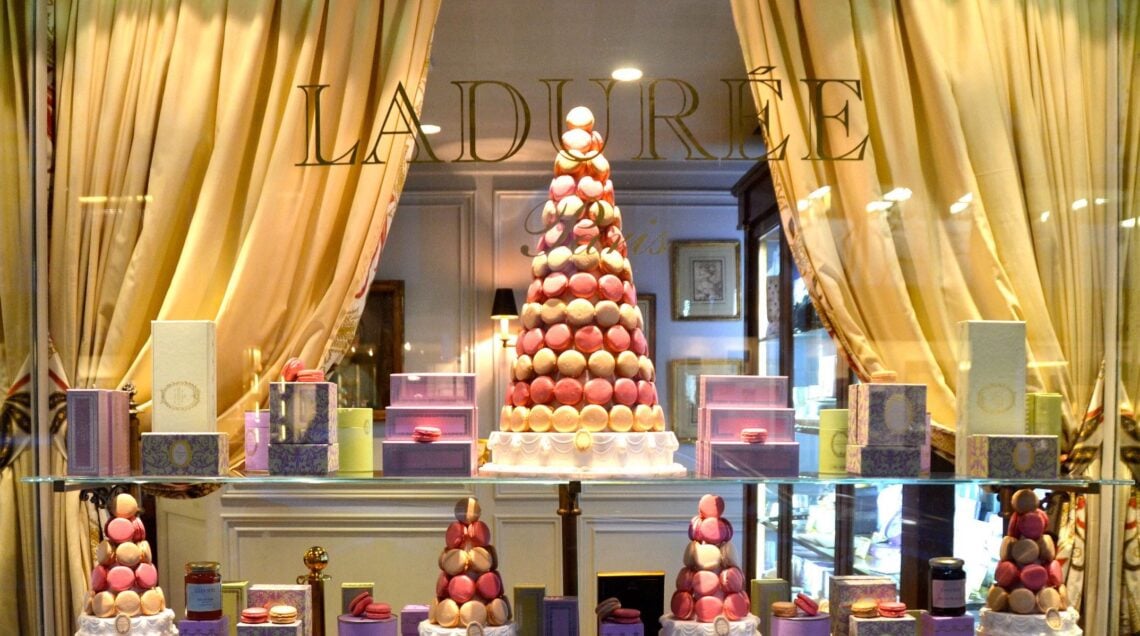 Famous Laduree bakery and tea room in New York City, USA.