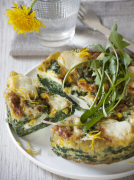 Torta di spinaci e robiola di Roccaverano