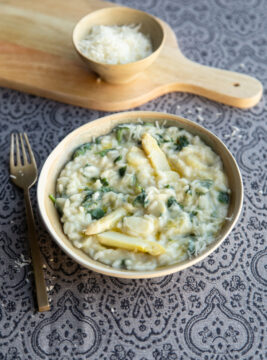 risotto con punte di ortica