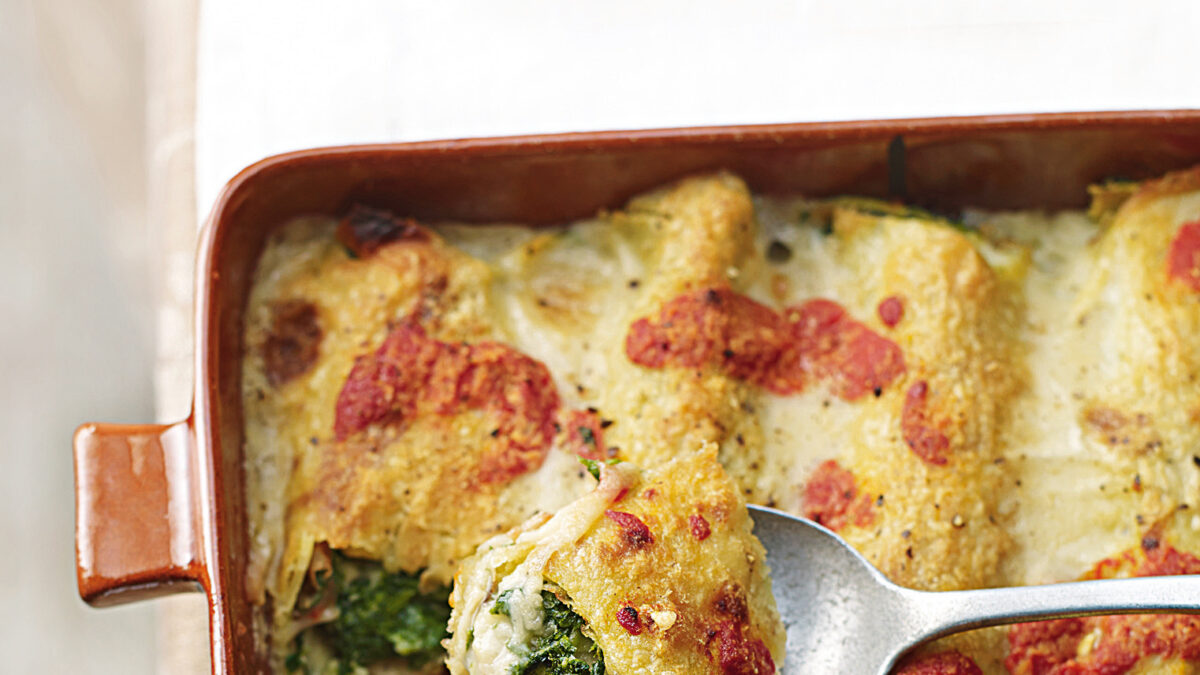 Crespelle con ricotta di tofu e spinaci