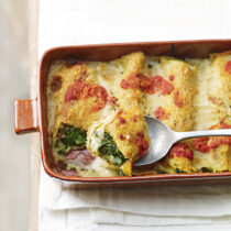 Crespelle con ricotta di tofu e spinaci