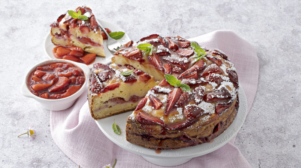 Torta di fragole e ricotta