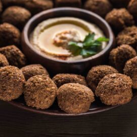 Falafel con hummus