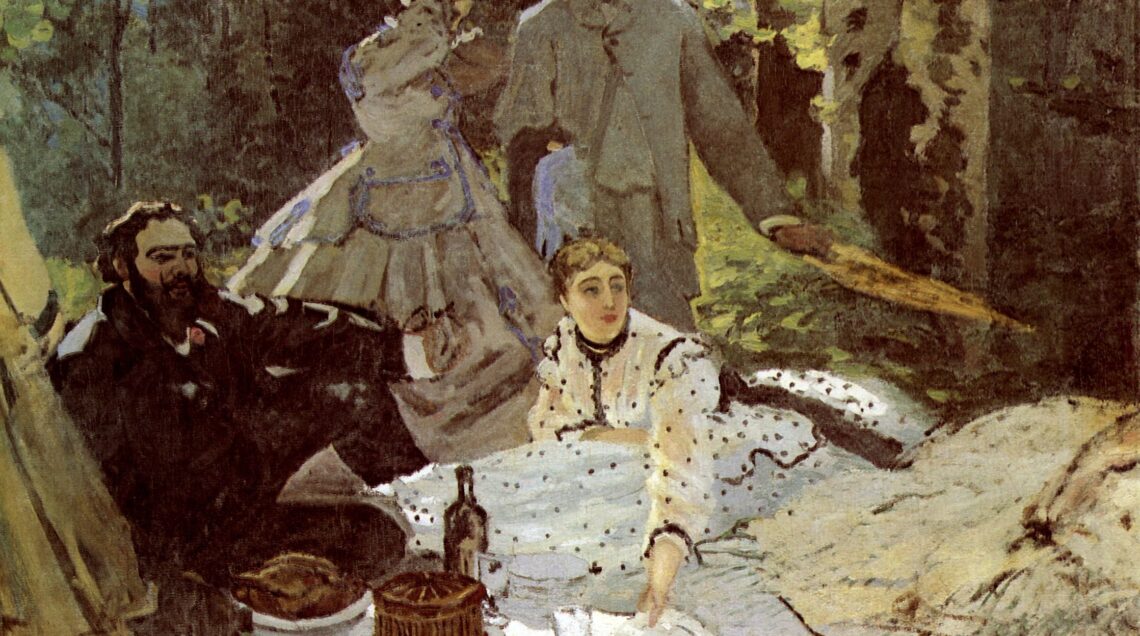 Le_Déjeuner_sur_l'herbe_-_Monet_(segmento centrale,_Musée_d'Orsay)
