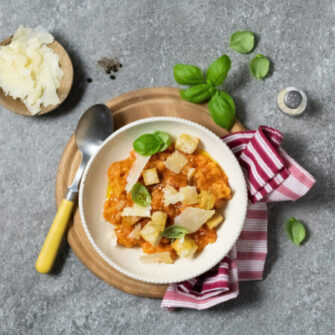 Pappa al pomodoro al Grana Padano DOP