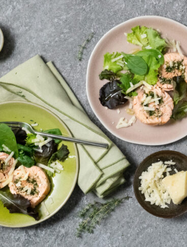 Rotolo di salmone al Grana Padano DOP ed erbe aromatiche