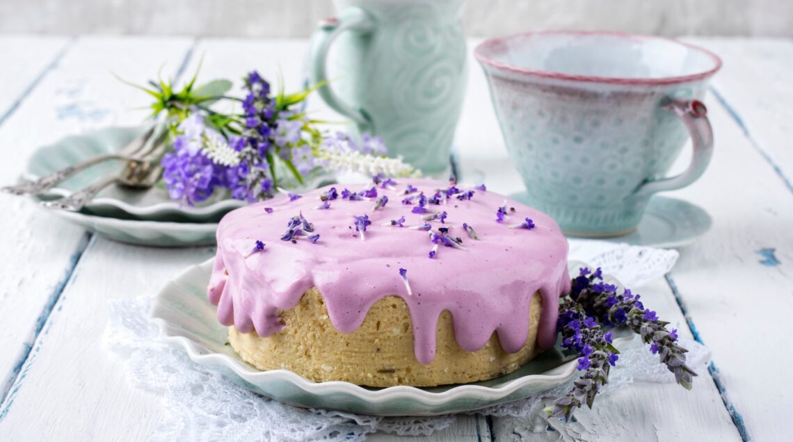 Lavender Cheese Cake