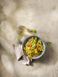 tagliatelle al pesto ligure