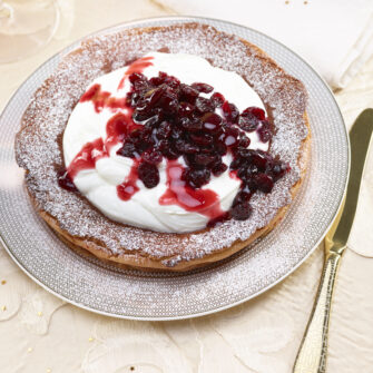 Torta allo yogurt con cranberries