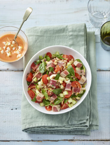 Insalata di farro in salsa di limone e pomodoro