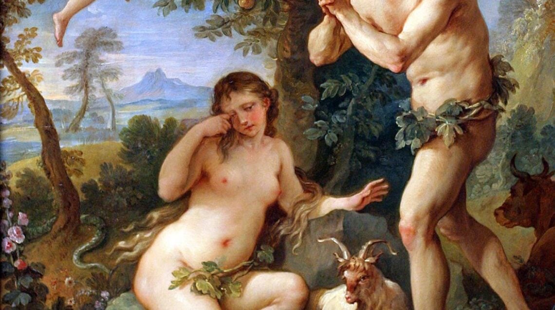 Adam et Eve chassés du Paradis terrestre, di Charles-Joseph Natoire