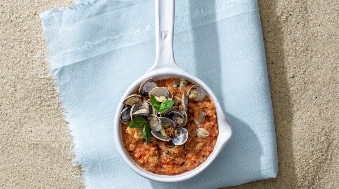 Pappa al pomodoro con lupini