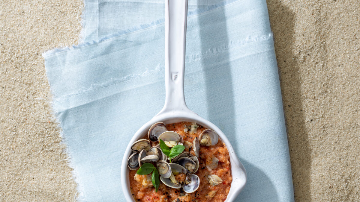 Pappa al pomodoro con lupini