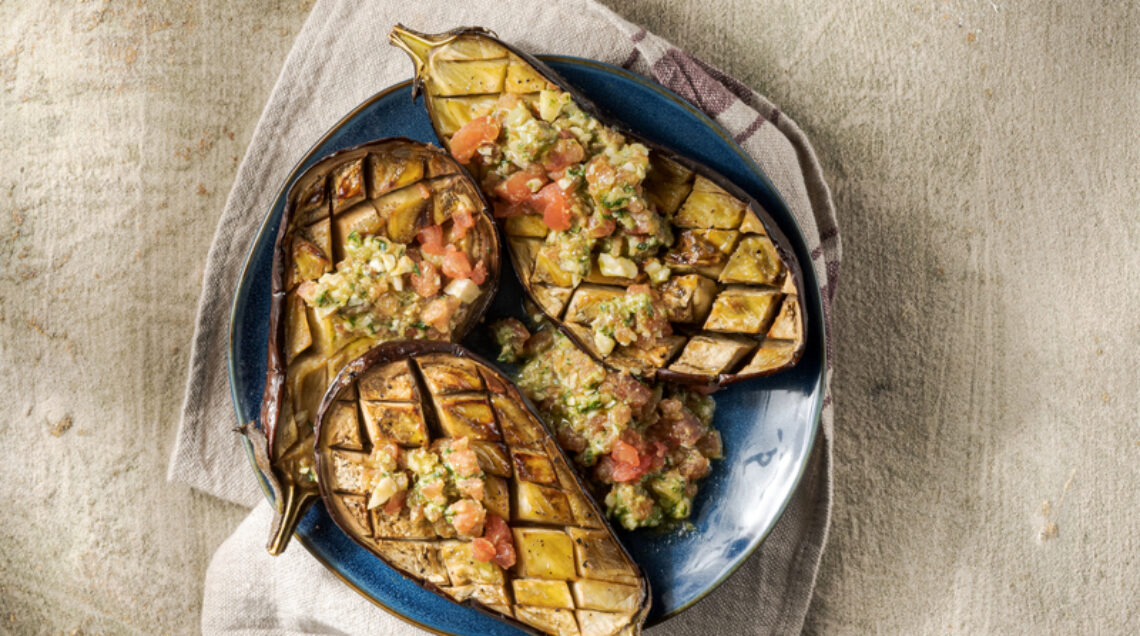 Melanzane con pesto alla trapanese