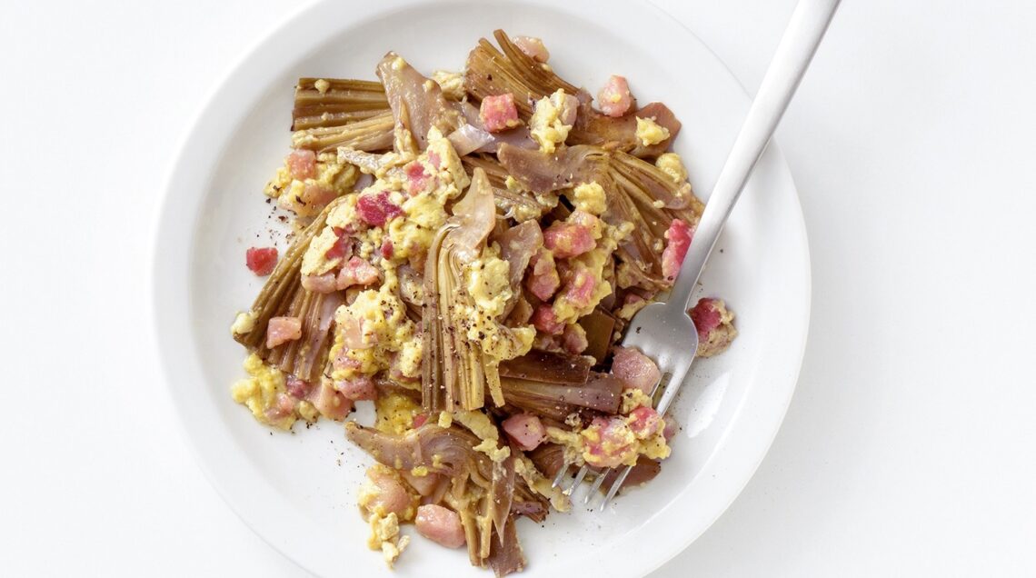 Carciofi alla carbonara