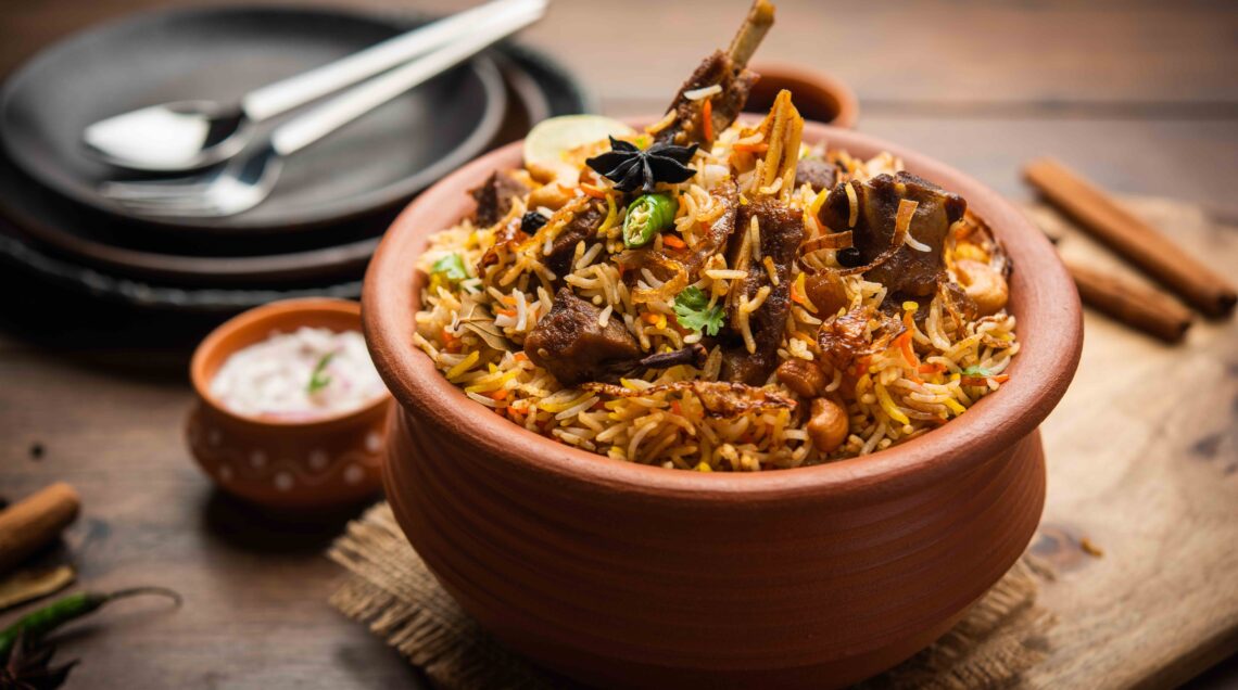 Dum Handi Mutton Biryani (gosht pilaf)_ASIA