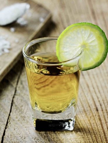 TEQUILA Shot with lime and salt COVER