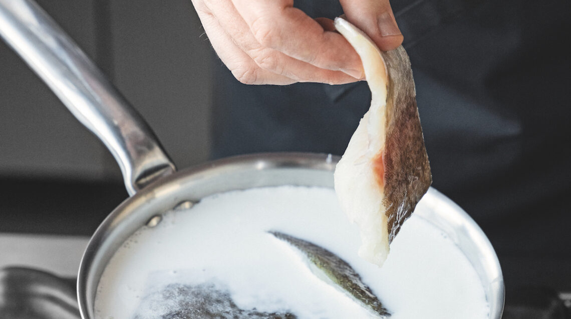 Baccal&agrave; nel latte