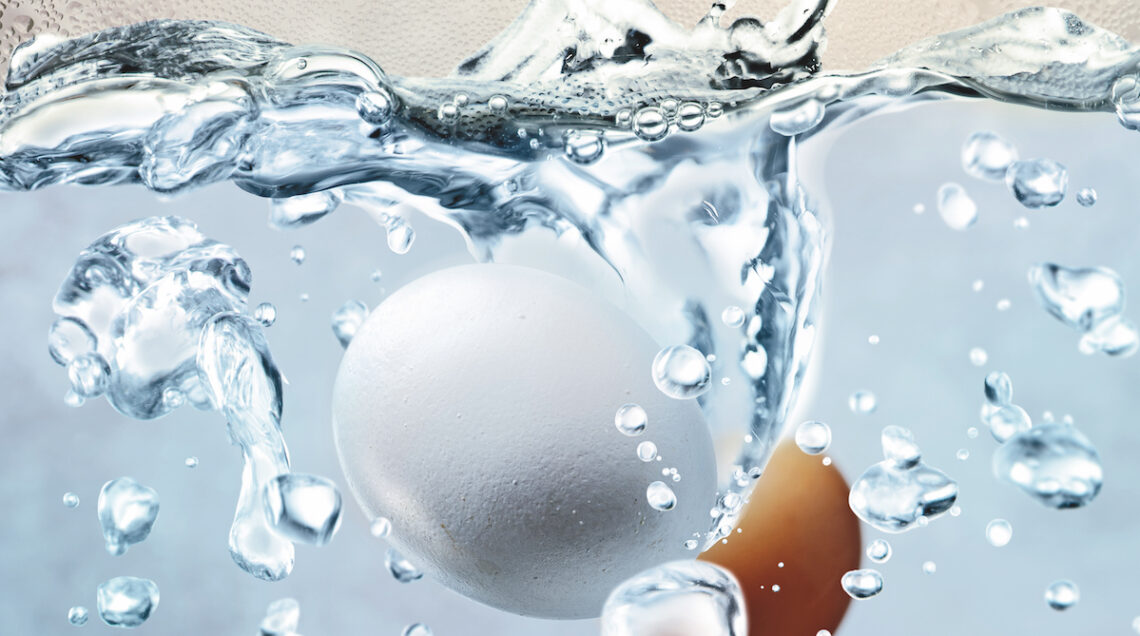 Uova cotte in acqua