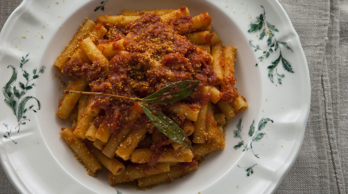 ziti con ragu scappato