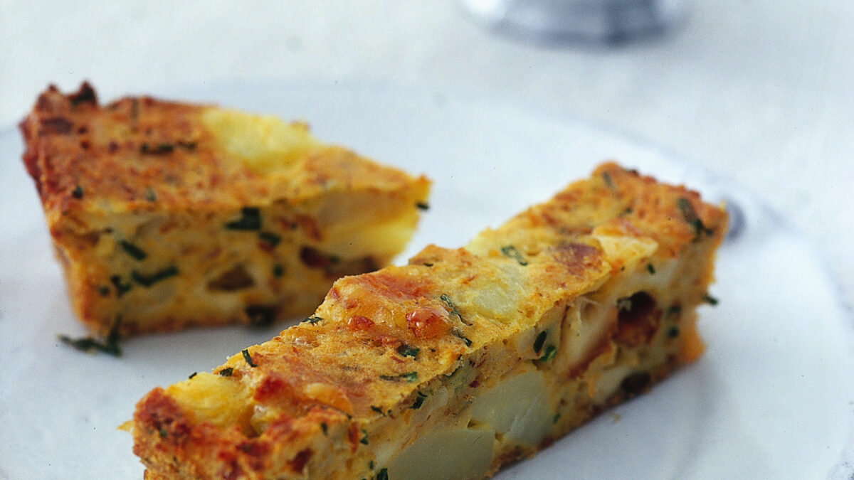 Torta alle aringhe e mozzarella affumicata