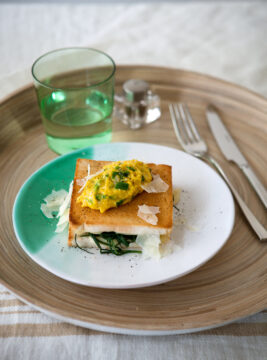 Croque madame alle verdure