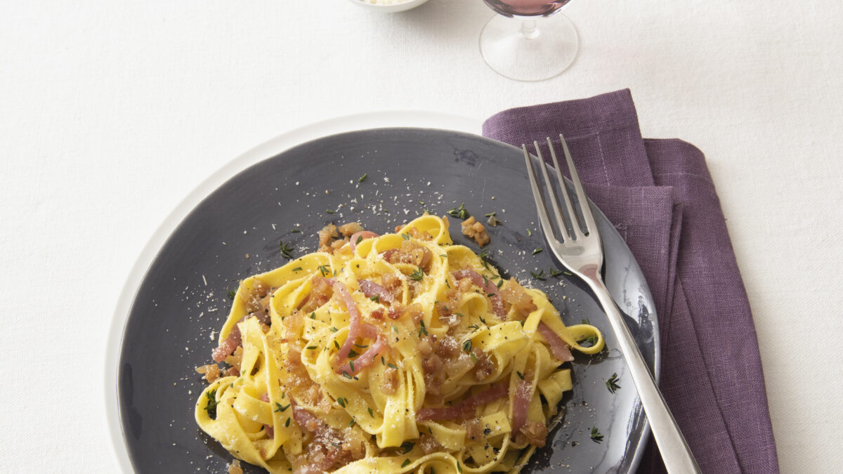 Tagliatelle al prosciutto crudo