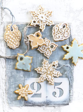 Biscotti allo zenzero per l'albero di Natale