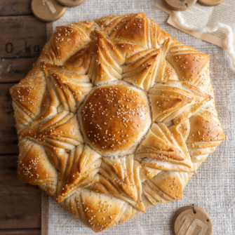 Fiore di pane al sesamo