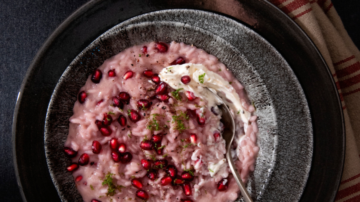 Risotto allo spumante profumato alla vaniglia