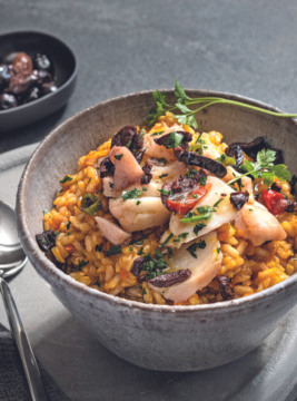 Risotto alla zucca e baccalà