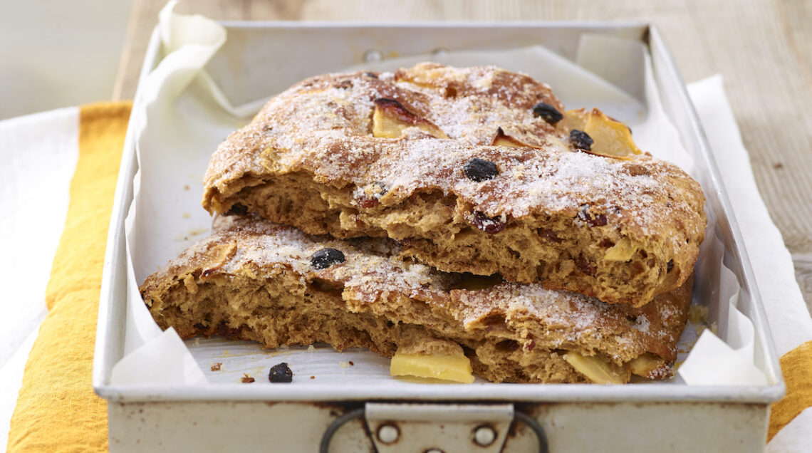 focaccia con uvetta