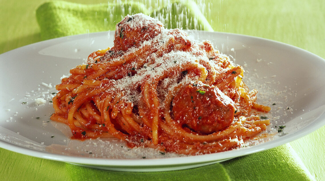 spaghetti con polpettine