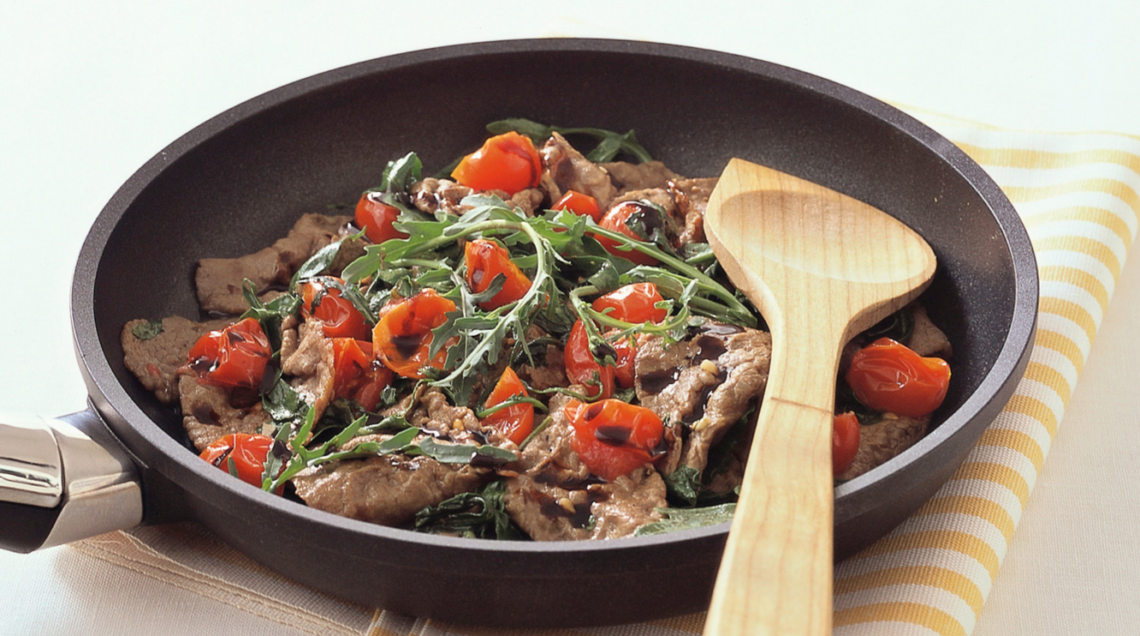 Straccetti di manzo con pomodorini